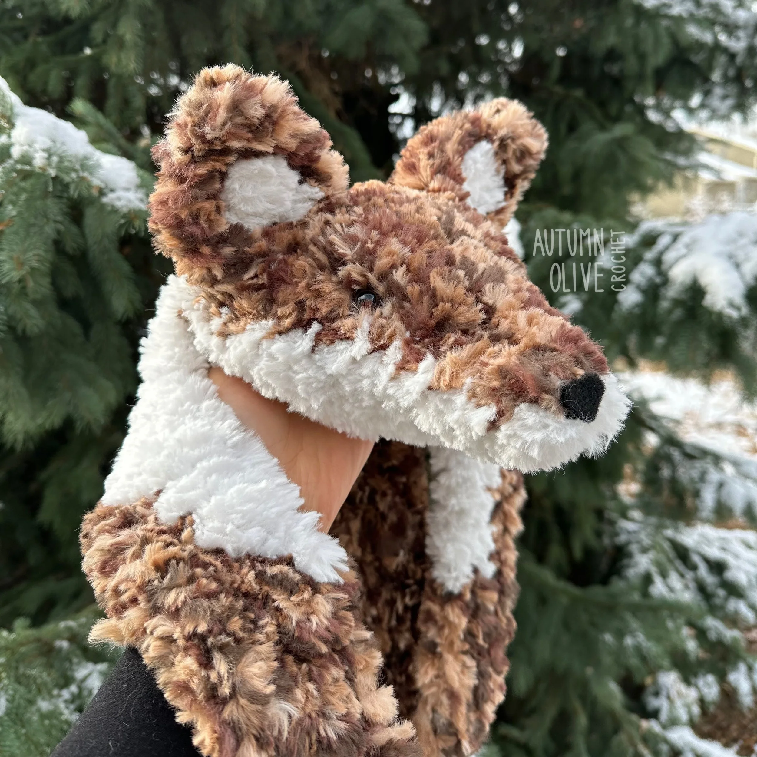 faux fox fur shrug & rug — autumn olive crochet